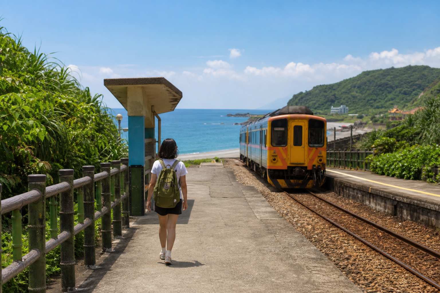 東北角海岸鐵道旅行情境示意