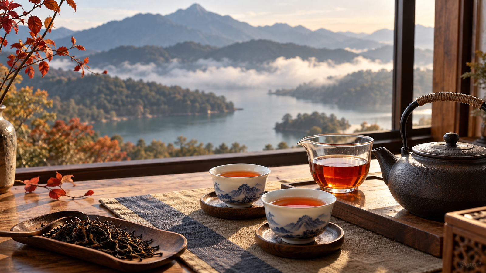 日月潭紅茶與湖景行程示意圖