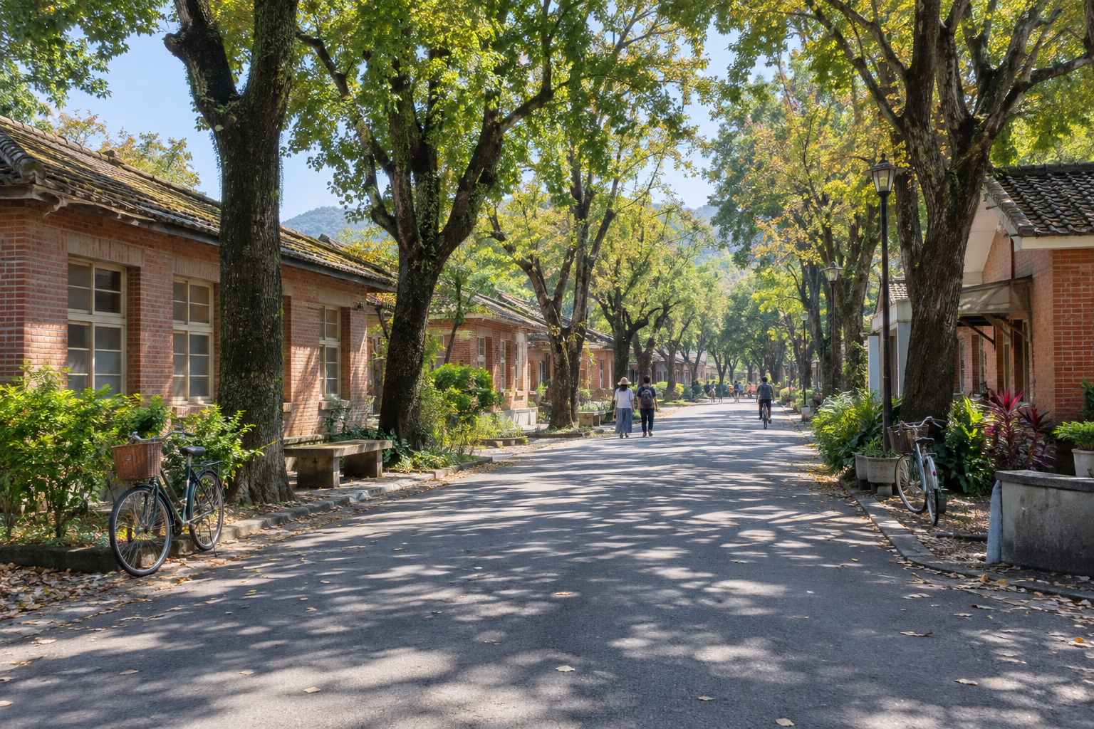 中興新村林蔭街道示意圖