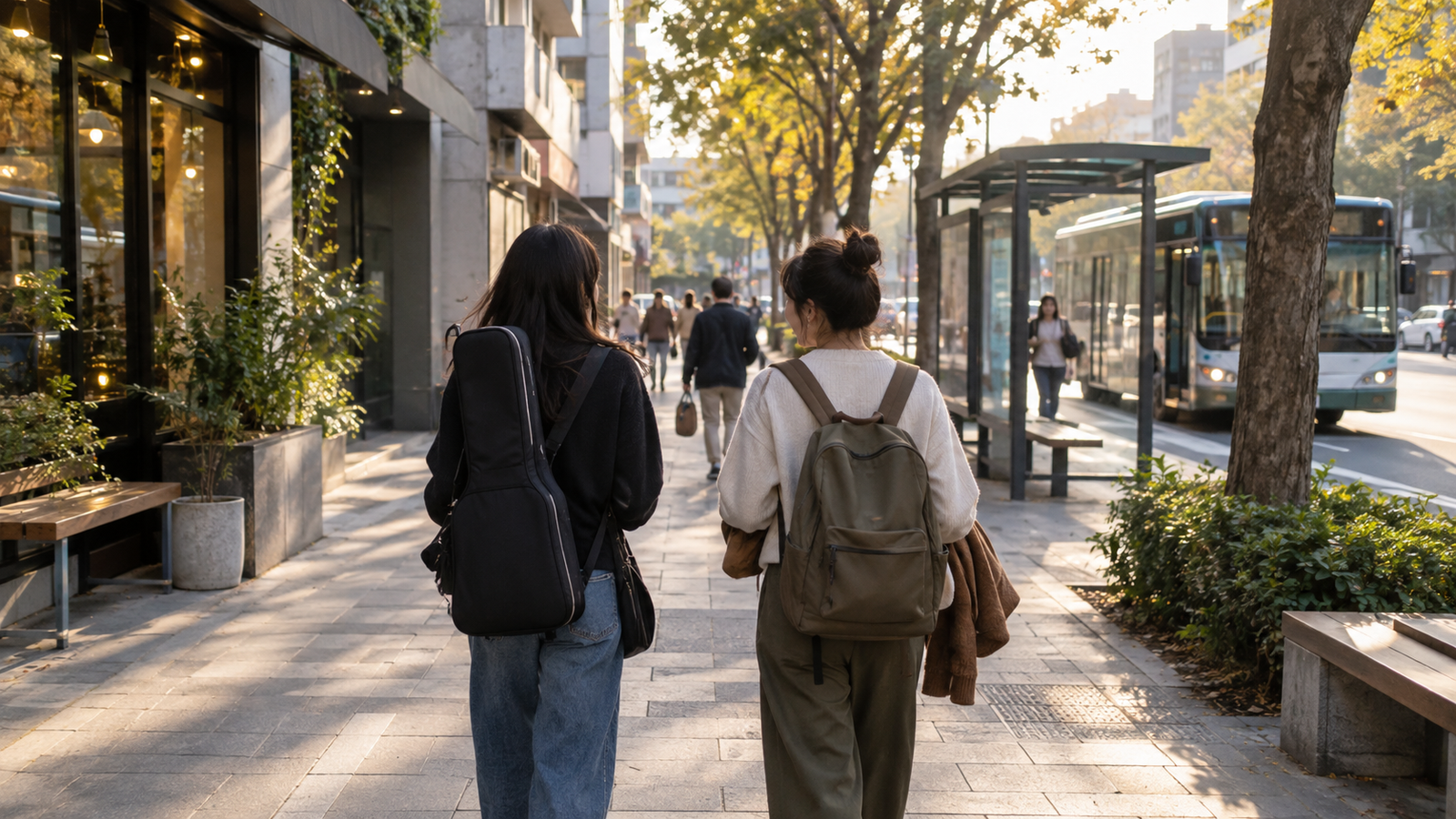 傍晚抵達台中市民廣場周邊示意圖